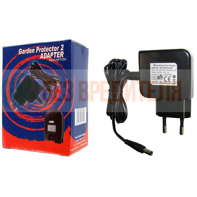 Адаптер питания от розетки 220В для отпугивателей Weitech Адаптер питания от розетки 220В для отпугивателей Weitech