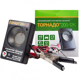 Отпугиватель грызунов Торнадо 200-12к для аккумулятора 12В Отпугиватель грызунов Торнадо 200-12к для аккумулятора 12В